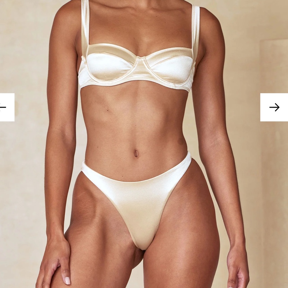 Monday swimwear Tamarama Bottom - Champange Shiny - Jersey   Size = P